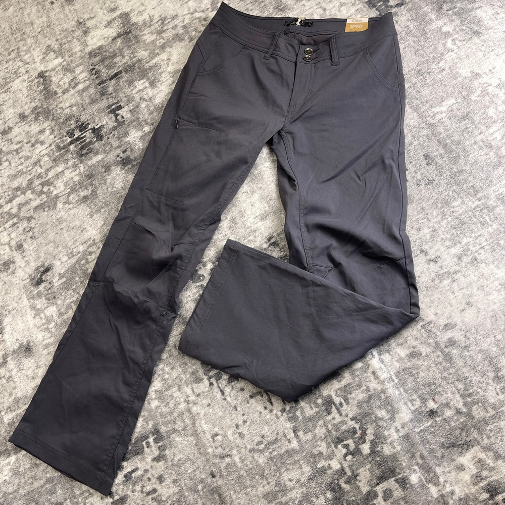 PrAna Women's 6 Short Halle Hiking Pants Charcoal Grey NWT Water Repellent‎